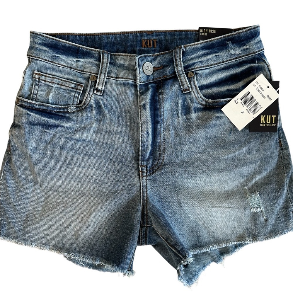 KUT From the Kloth – Size 2 Women’s High Rise Denim Jean Shorts NEW NWT